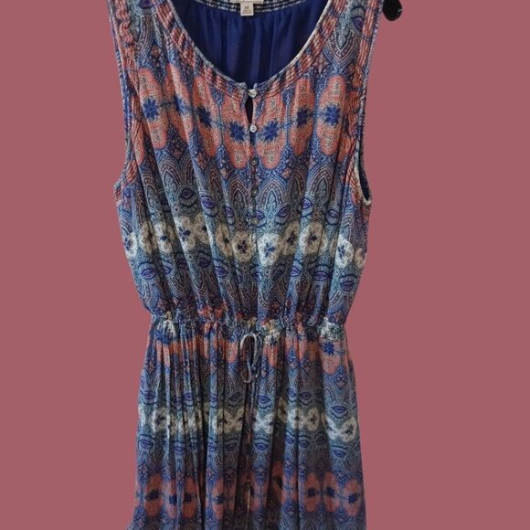 Lucky Brand Stained Glass Dress  Sleeveless Multicolor Size 2X - Picture 3 of 12